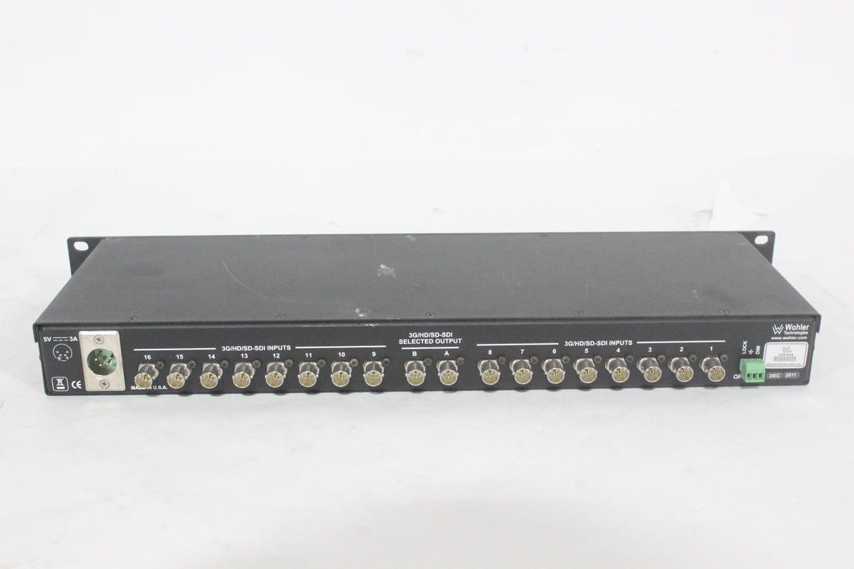 Wohler PRESTO 16x1 SDI Video/Audio Switcher (1371-24-1)