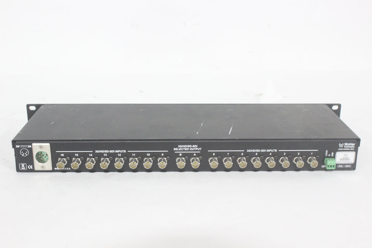 Wohler PRESTO 16x1 SDI Video/Audio Switcher (1371-24-3)