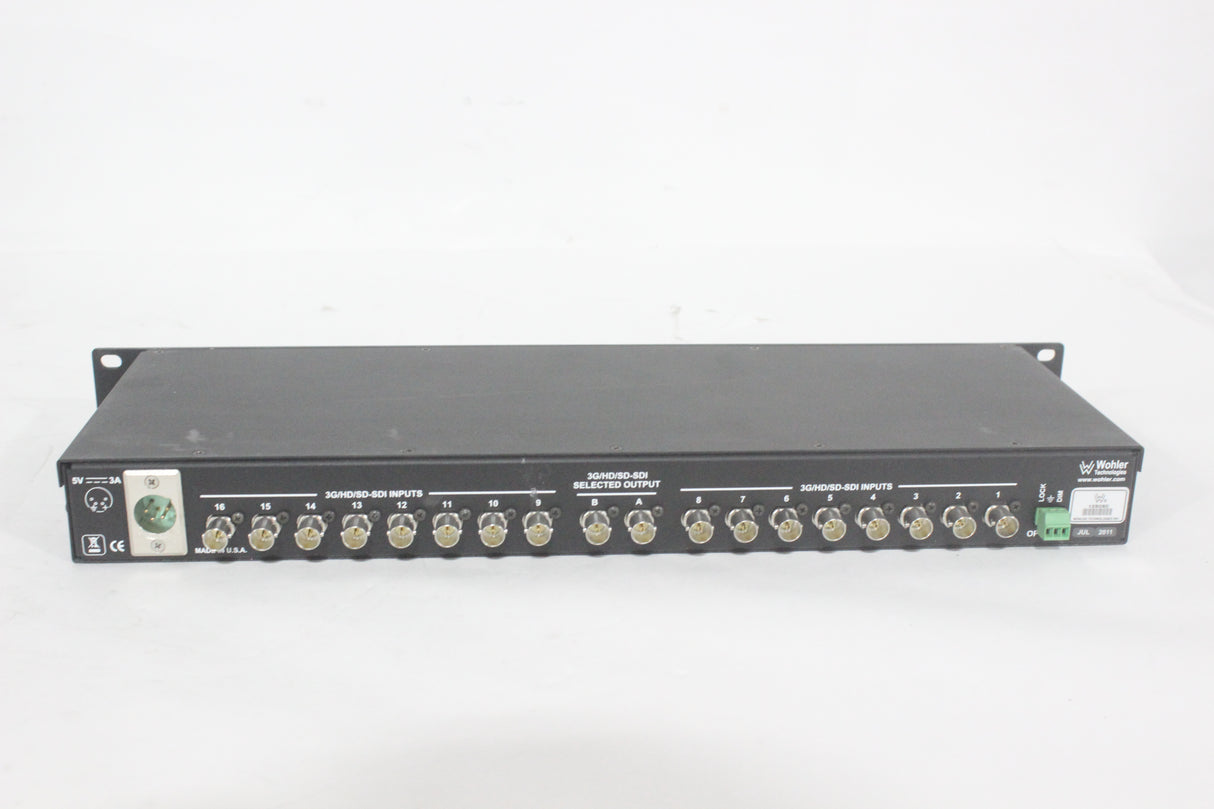 Wohler PRESTO 16x1 SDI Video/Audio Switcher (1371-24-4)
