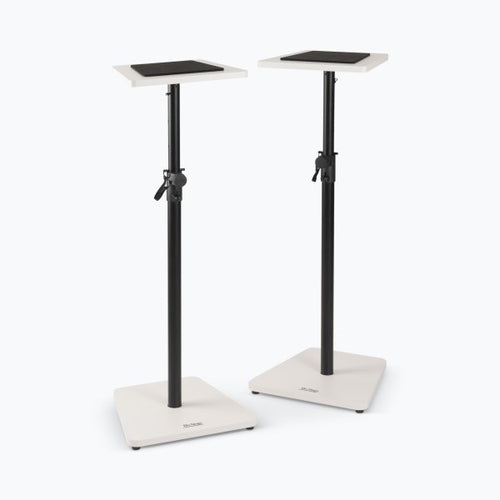 (NEW) On-Stage SMS7500W Wood Studio Monitor Stands (White, Pair)
