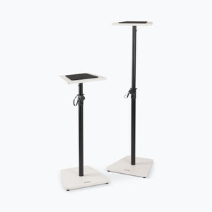 (NEW) On-Stage SMS7500W Wood Studio Monitor Stands (White, Pair)