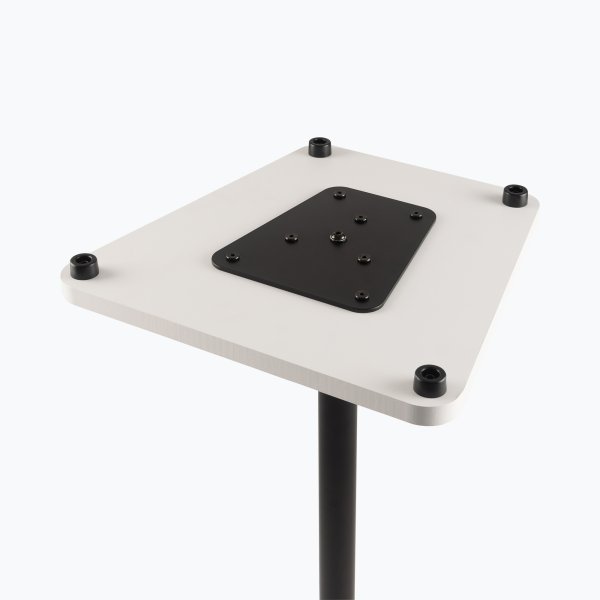 (NEW) On-Stage SMS7500W Wood Studio Monitor Stands (White, Pair)