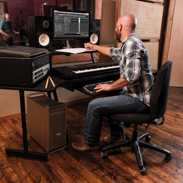 On-Stage WS7500B Workstation Desk - Black Workstation