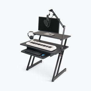 (NEW) On-Stage WS7500B Workstation Desk - Black Workstation