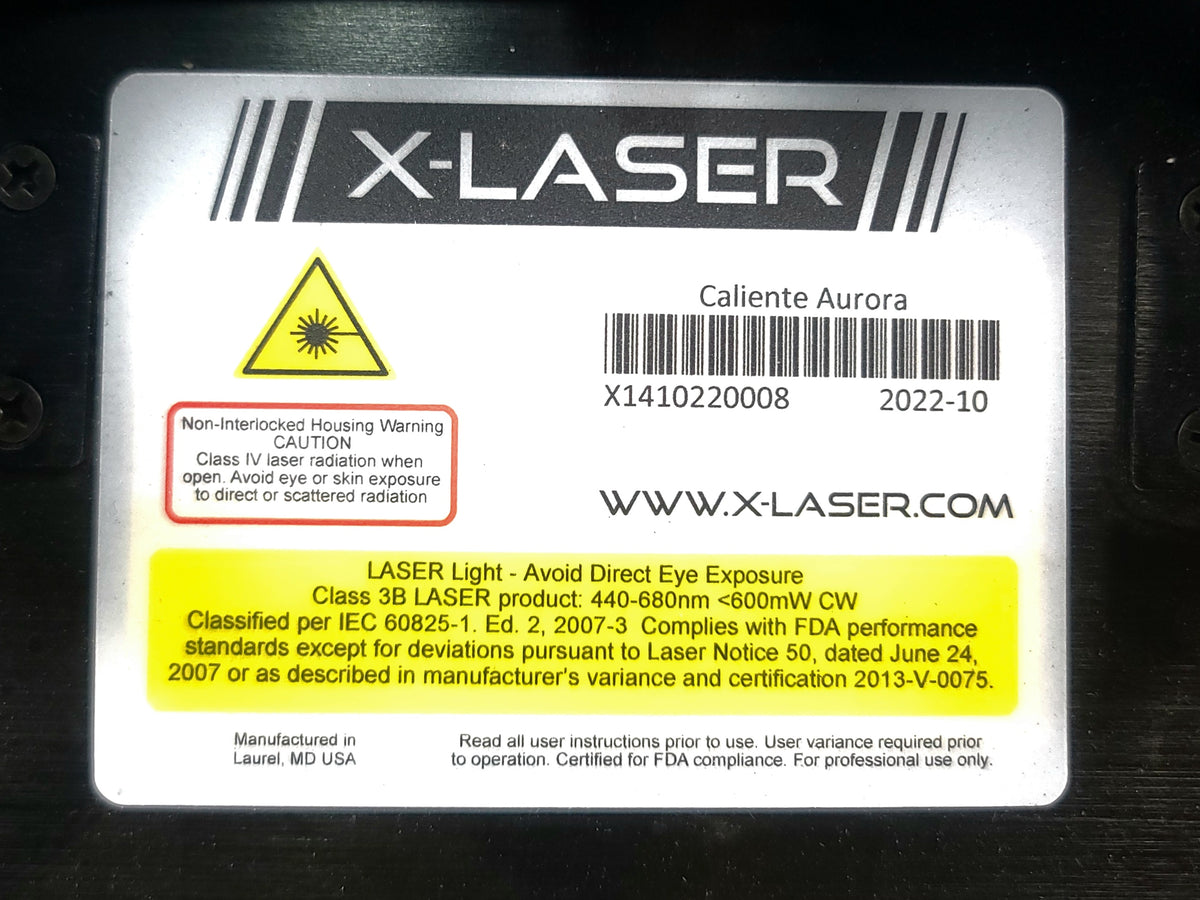 X-LASER Caliente Aurora w/ C-Clamp, Mounting Bracket