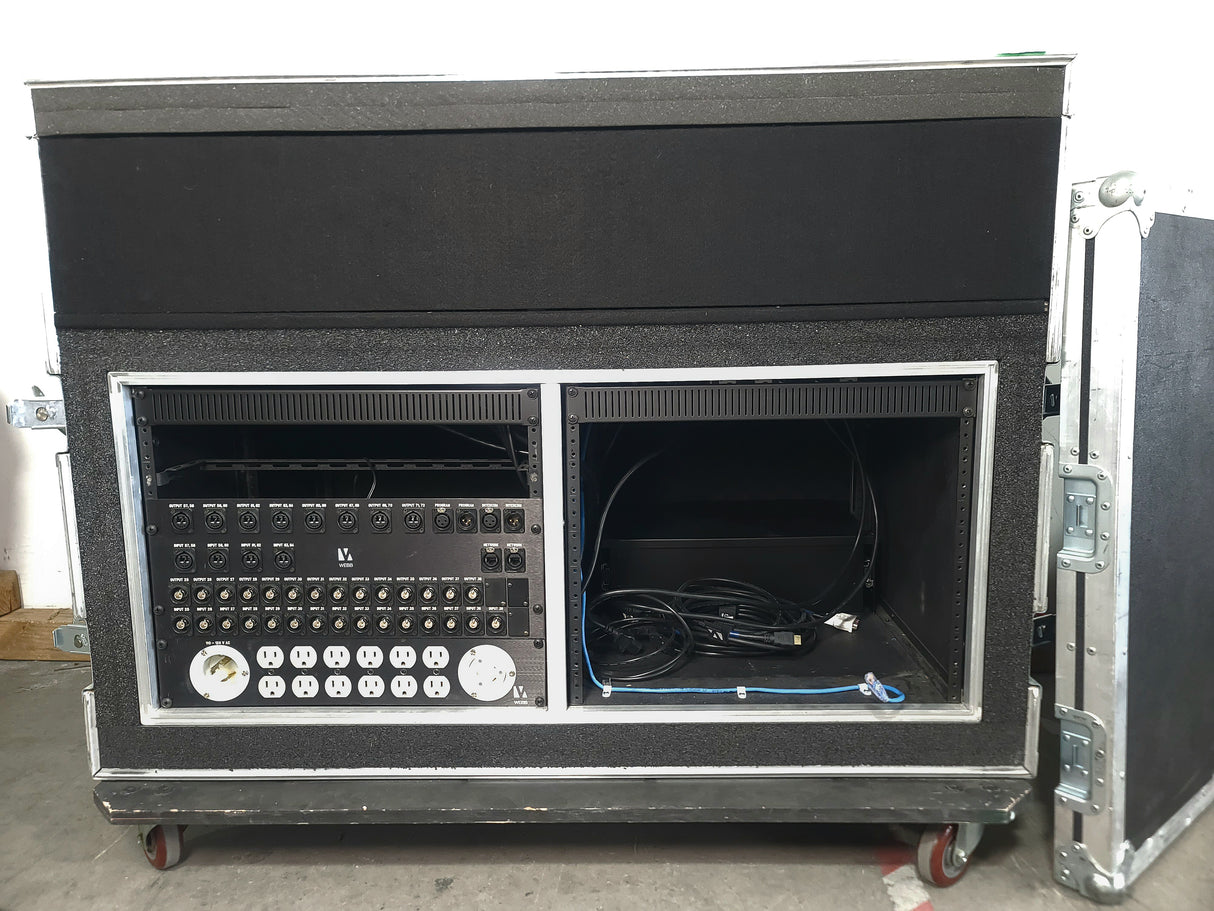 X-treme Cases Custom Wheeled Road Case w/ Storage Compartments & Patch Panels