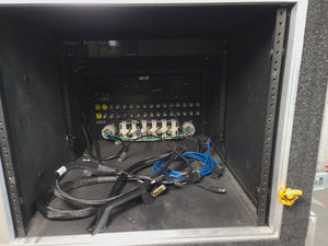 X-treme Cases Custom Wheeled Road Case w/ Storage Compartments & Patch Panels