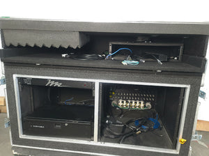 X-treme Cases Custom Wheeled Road Case w/ Storage Compartments & Patch Panels