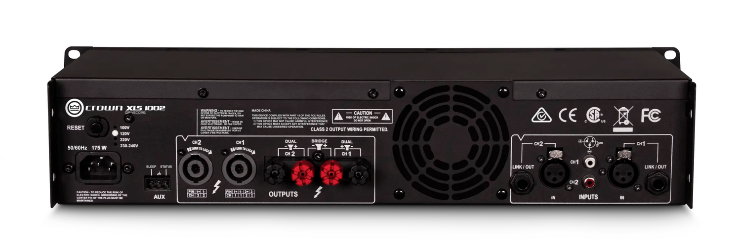 Crown XLS1002 2x350W Power Amplifier