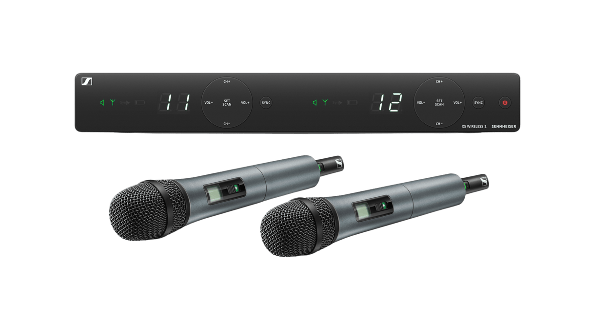 Sennheiser XSW 1-835 DUAL-A Dual-Vocal Set with Two 835 Handheld Microphones (A: 548 to 572 MHz)