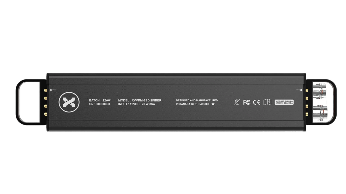 Theatrixx Technologies xVision Reversible Module (Dual Channel 3G-SDI to Fiber, Singlemode, OpticalCON Duo)