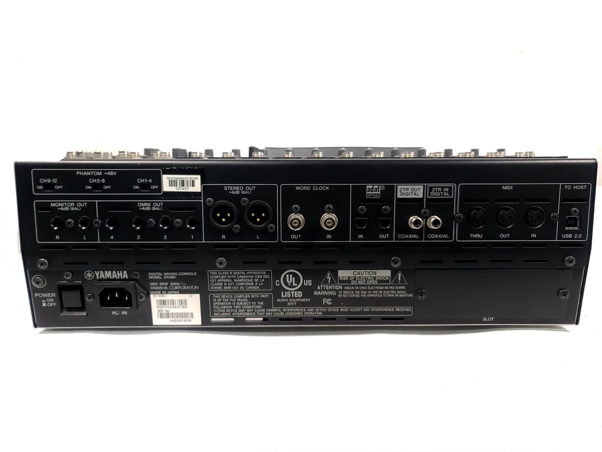 Yamaha 01V96i Digital Mixing Console in Wheeled Hard Case