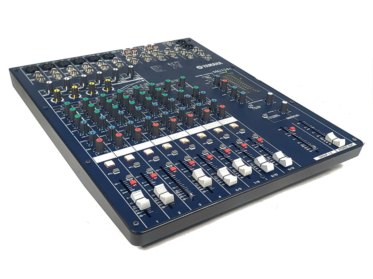 Yamaha MG124C 12-Channel Analog Mixer w/ PSU (MISSING FADERS)