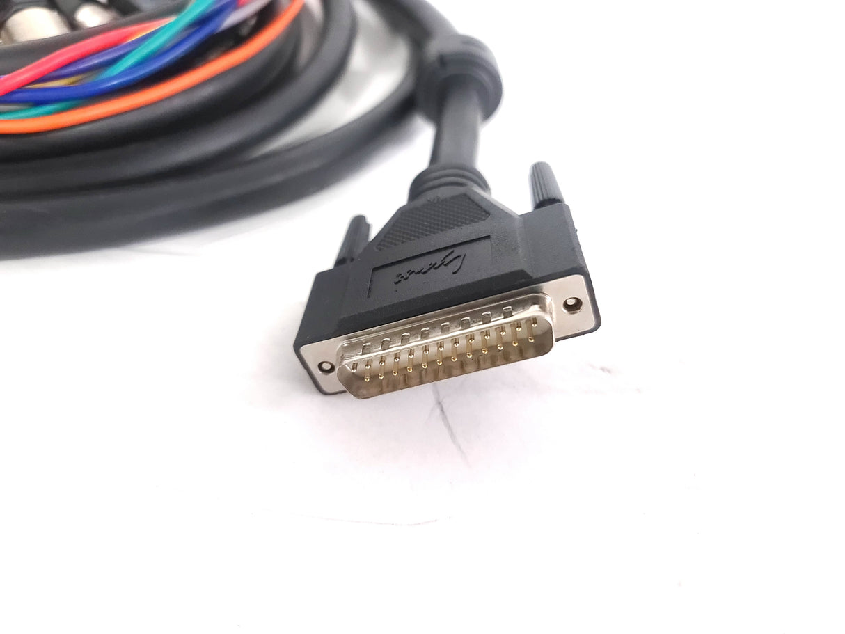 Yamaha MY8-AE 8-Channel AES/EBU Input/Output Digital I/O Card w/ DB25 25-Pin Cable Connector to (8) 3-Pin Male XLR Fanout in (2) Hard Cases