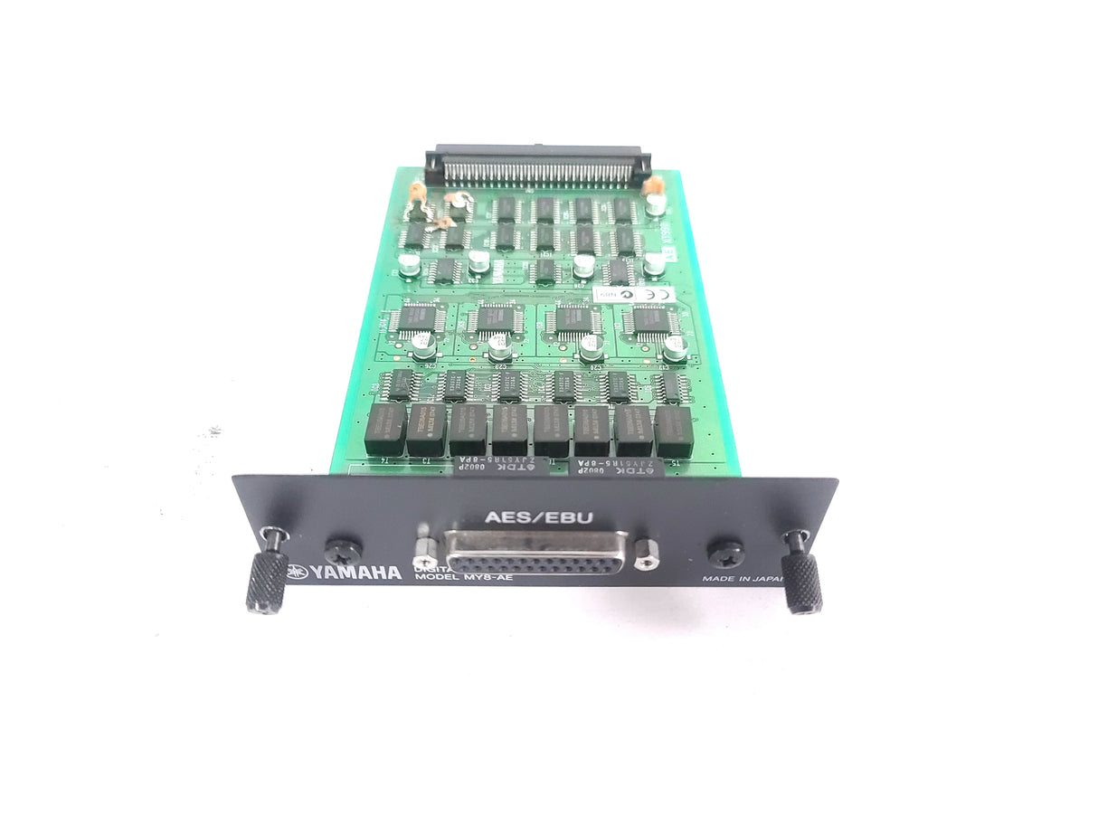 Yamaha MY8-AE 8-Channel AES/EBU Input/Output Digital I/O Card w/ DB25 25-Pin Cable Connector to (8) 3-Pin Male XLR Fanout in (2) Hard Cases