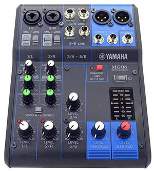 Yamaha MG06 6-Input Compact Stereo Mixer