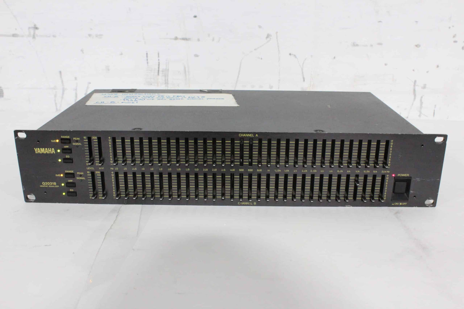 Yamaha Q2031B 2 System 31 BAND Dual-Channel Graphic Equalizer Effector Rackmount