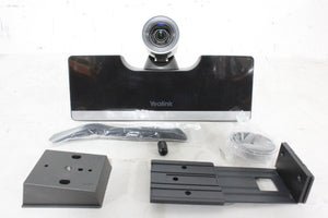 Yealink HD Video Conference System Kit w/ (1) UVC50 USB PTZ Camera, (1) CPW90 CP Wireless Expansion Mic, (2) VCM34 Monophone Arrays, (2) MSpeaker II Video Conferencing Soundbar