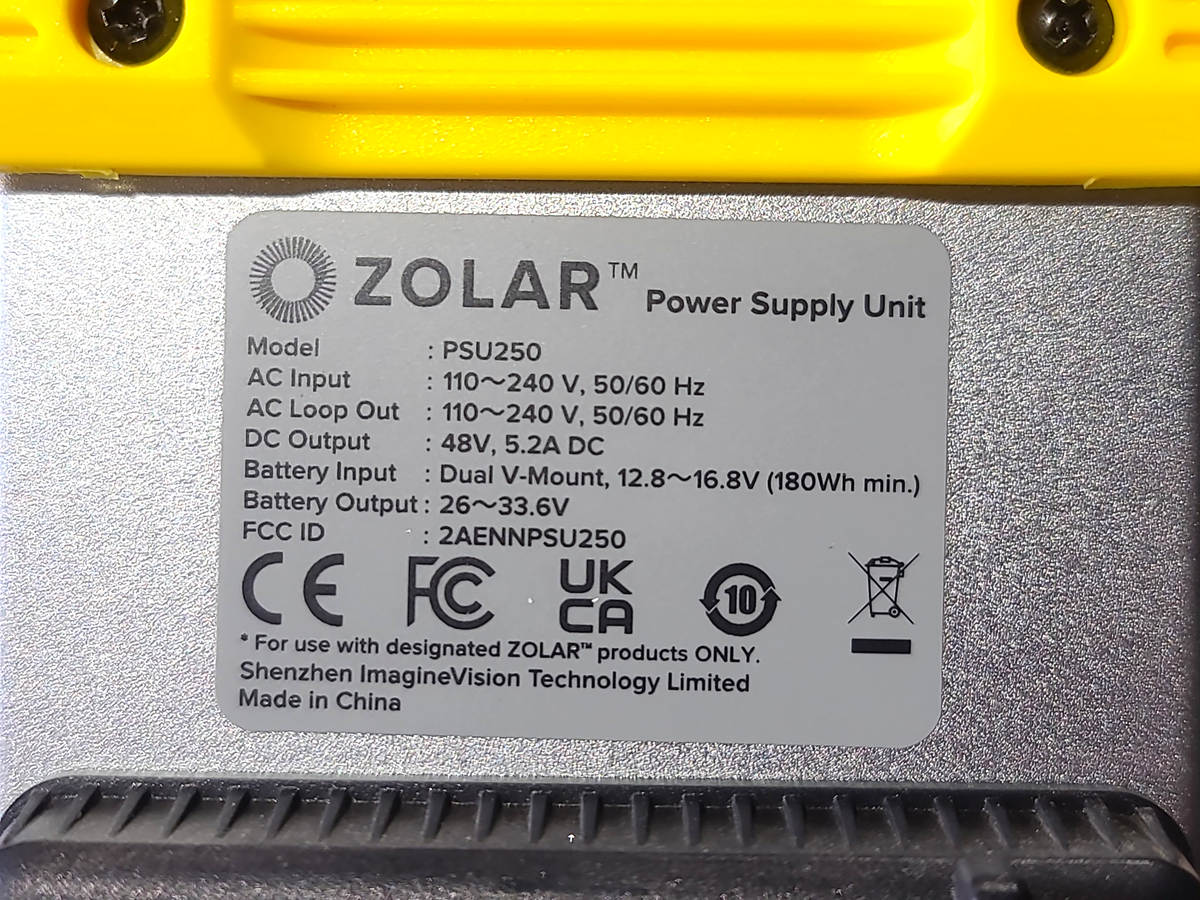 ZOLAR PSU250 Power Supply Unit