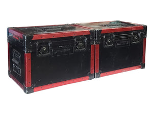 AVGear.com Angenieux Optimo Prime 12-lens set stored in two durable black and red professional transport cases.