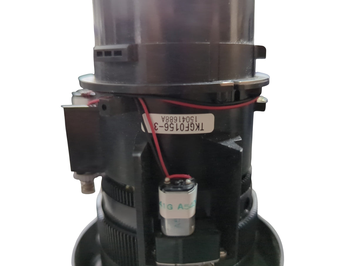 AVGear.com Panasonic TKGF0156-3 standard projector lens with visible model label and internal wiring