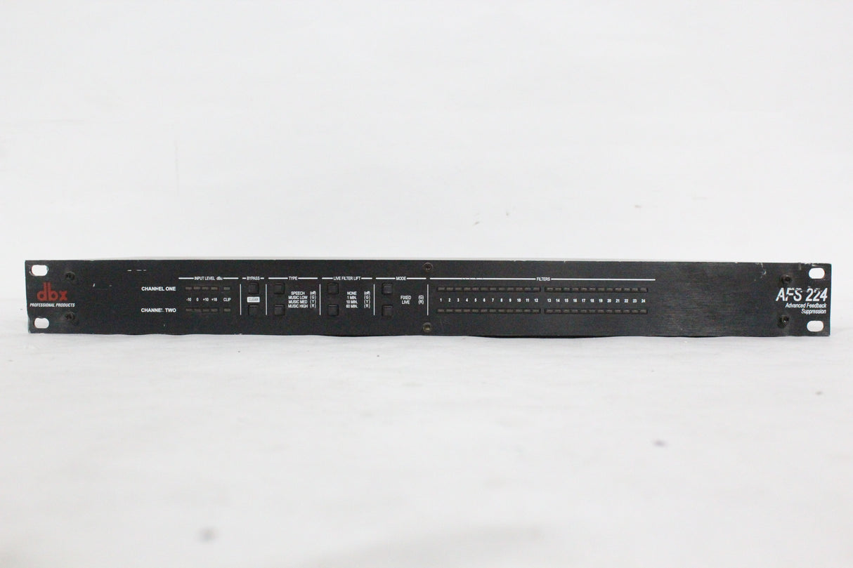 dbx AFS224 2-Channel Advanced Feedback Suppression Processor