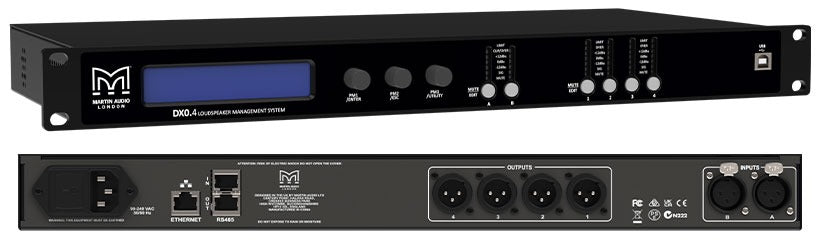 Martin Audio DX0.4 2 in, 4 out network system controller