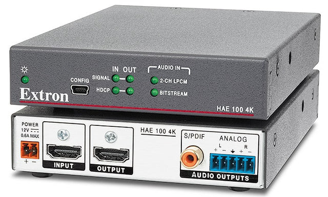 Extron HAE 100 4K, Audio De-Embedder