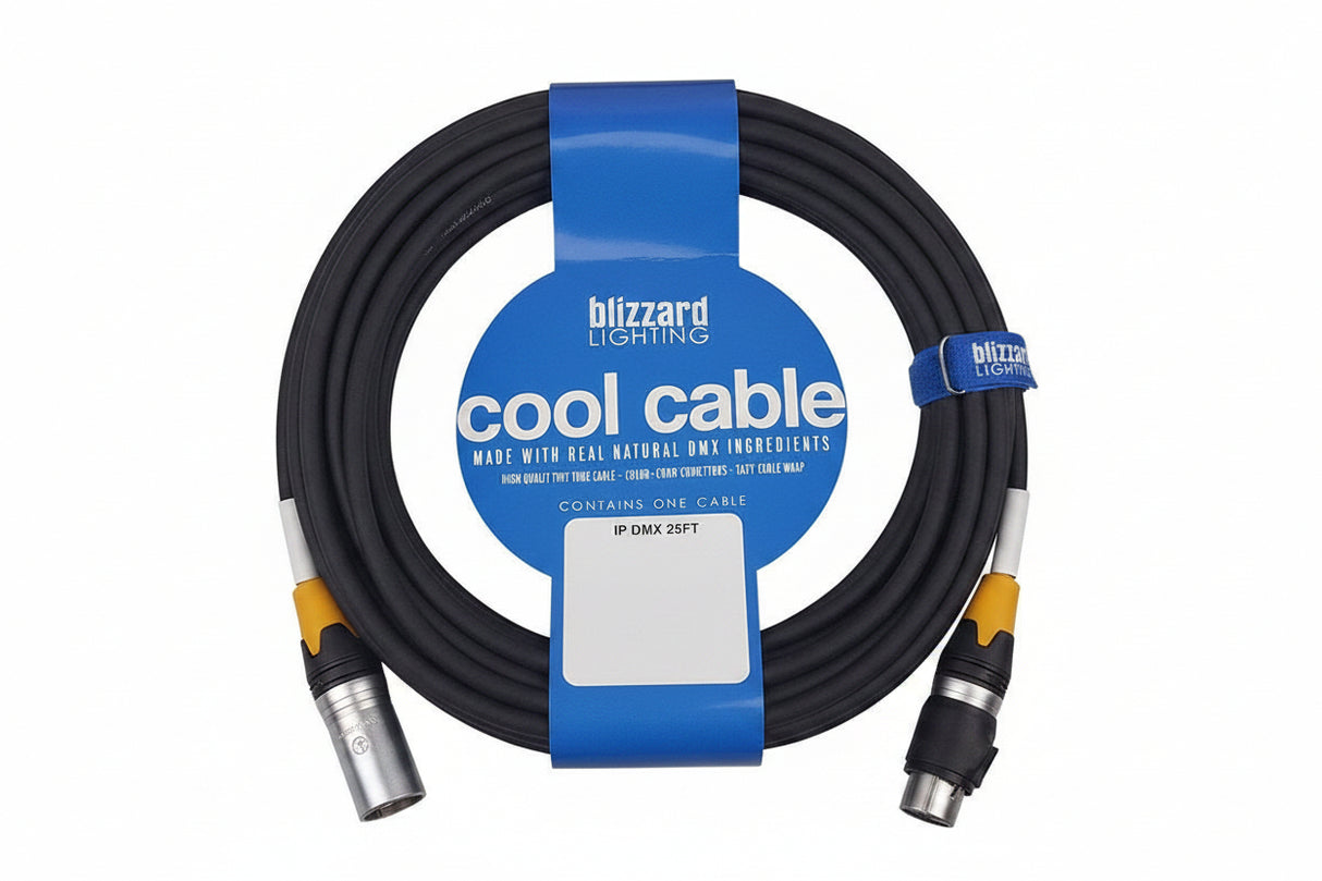 Blizzard DMX-IP-25Q 3-PIN DMX Cable 25ft M-F IP