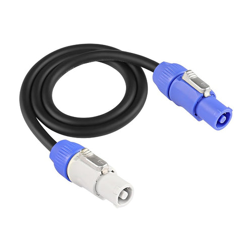 (male) PowerCON to Grounded Edison (female) 12 gauge Power Cable 15''