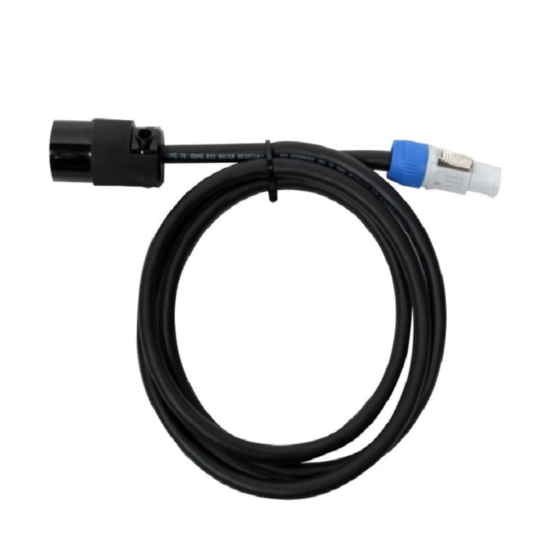 (male) PowerCON to Grounded Edison (female) 12 gauge Power Cable 15''