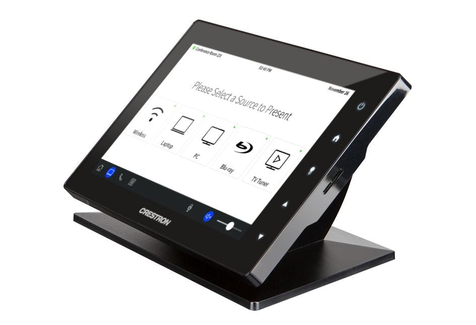 Crestron TSW-760-TTK-B-S Black TableTop Kit Mount for TSW-760 and TSS-7