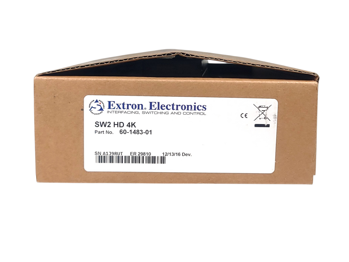 Extron SW2 HD 4K HDMI Switcher w/ Extron IPA T RLY4 IP Link Accessory in Original Box
