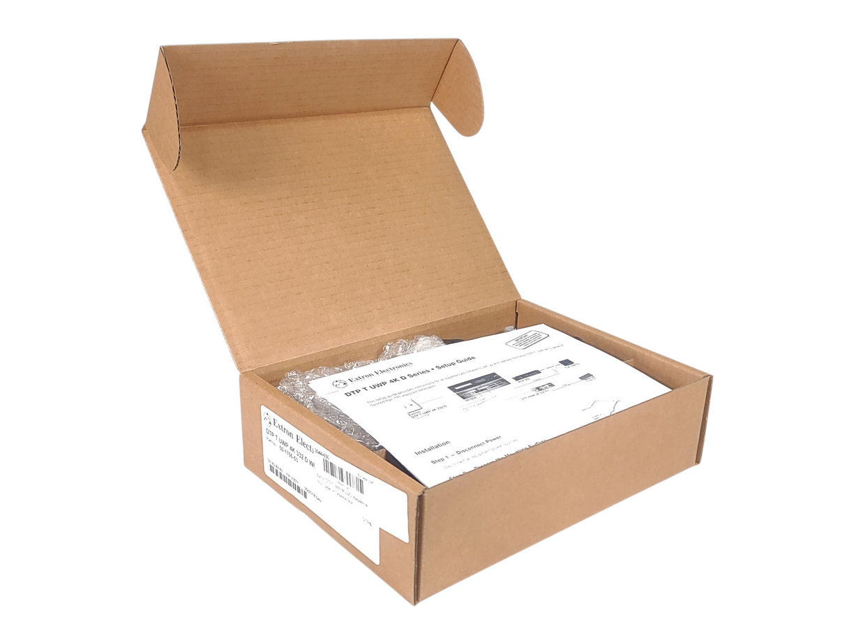 Extron DTP T UWP 4K332D Wallplate w/ PSU Cable (In Original Box)