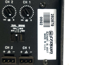 Crown Audio CTs 8200 8-Channel Power Amplifier (FOR PARTS)