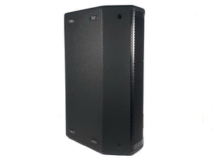 (2) JBL PRX615M 15-inch Two-Way Self-Powered Speakers in Wheeled Road Case