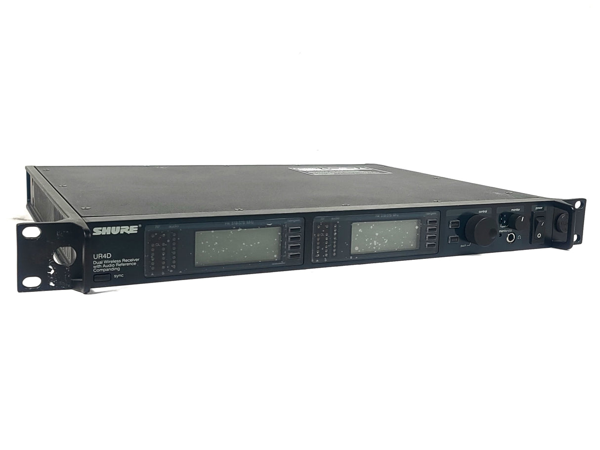 Shure UR4D Dual Wireless Receiver (H4 518-578MHz) [FOR PARTS]