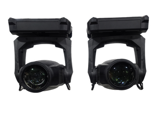 (2) Martin MAC Viper AirFX FC Moving Wash Lights in Wheeled Road Case w/ (2) PSU's & (4) Clamps (Total Hours 3739,2861)