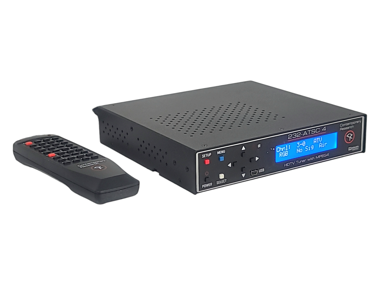 Contemporary Research 232-ATSC 4 HDTV Turner w/ MPEG4 & Remote