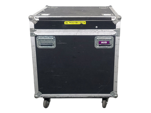 (2) JBL PRX615M 15-inch Two-Way Self-Powered Speakers in Wheeled Road Case