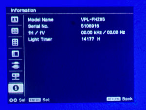 Sony VPL-FHZ65 6,000 Lumens WUXGA 3LCD (Lamp Hours 14177) Large Venue Projector