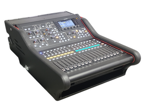 Midas M32R LIVE 40 Channel Digital Console w/ Klark Teknik DN32-USB Option Card in ProX XZF-MIDM32R 1RU Rack Case by ZCASE for MIDAS M32R Flip-Ready Hydraulic Console