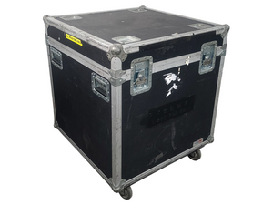 (2) JBL PRX615M 15-inch Two-Way Self-Powered Speakers in Wheeled Road Case