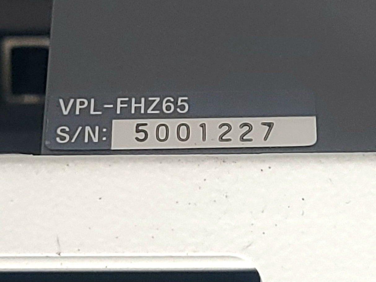Sony VPL-FHZ65 6,000 Lumens WUXGA 3LCD (Lamp Hours 1499) Large Venue Projector
