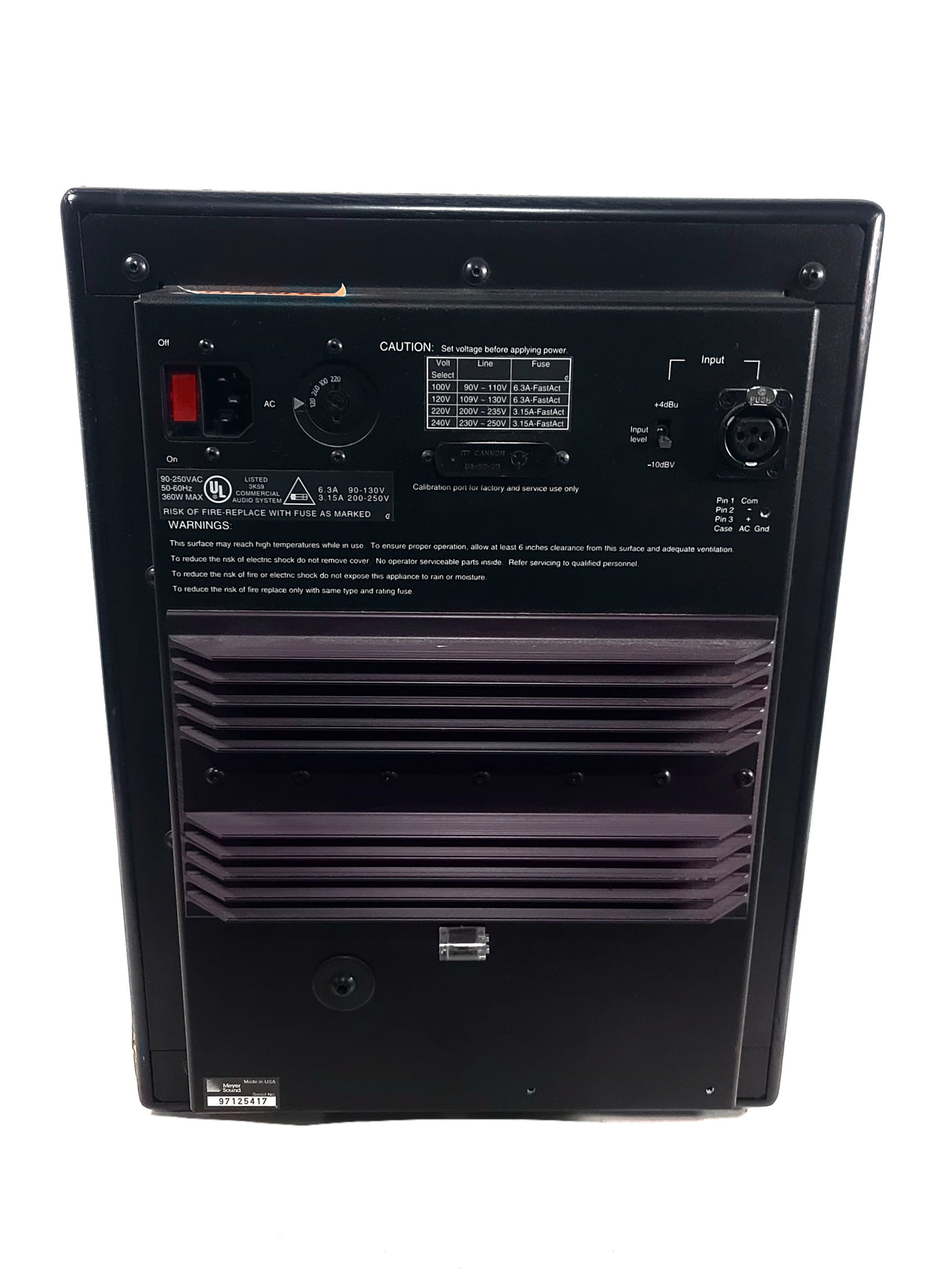 Meyer Sound HD-1 High Definition Audio Monitor [NEEDS REPAIRS]