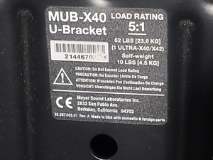 Meyer Sound ULTRA-X40 Wide Coverage Loudspeaker w/ MUB X-40 U-Bracket