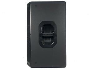 (2) JBL PRX615M 15-inch Two-Way Self-Powered Speakers in Wheeled Road Case