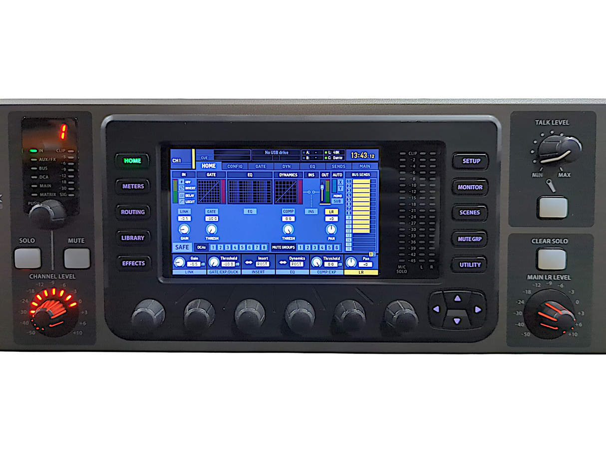 Behringer X32-RACK-UL 40-Input, 25-Bus Digital Rack Mixer with 16 Programmable Midas Preamps