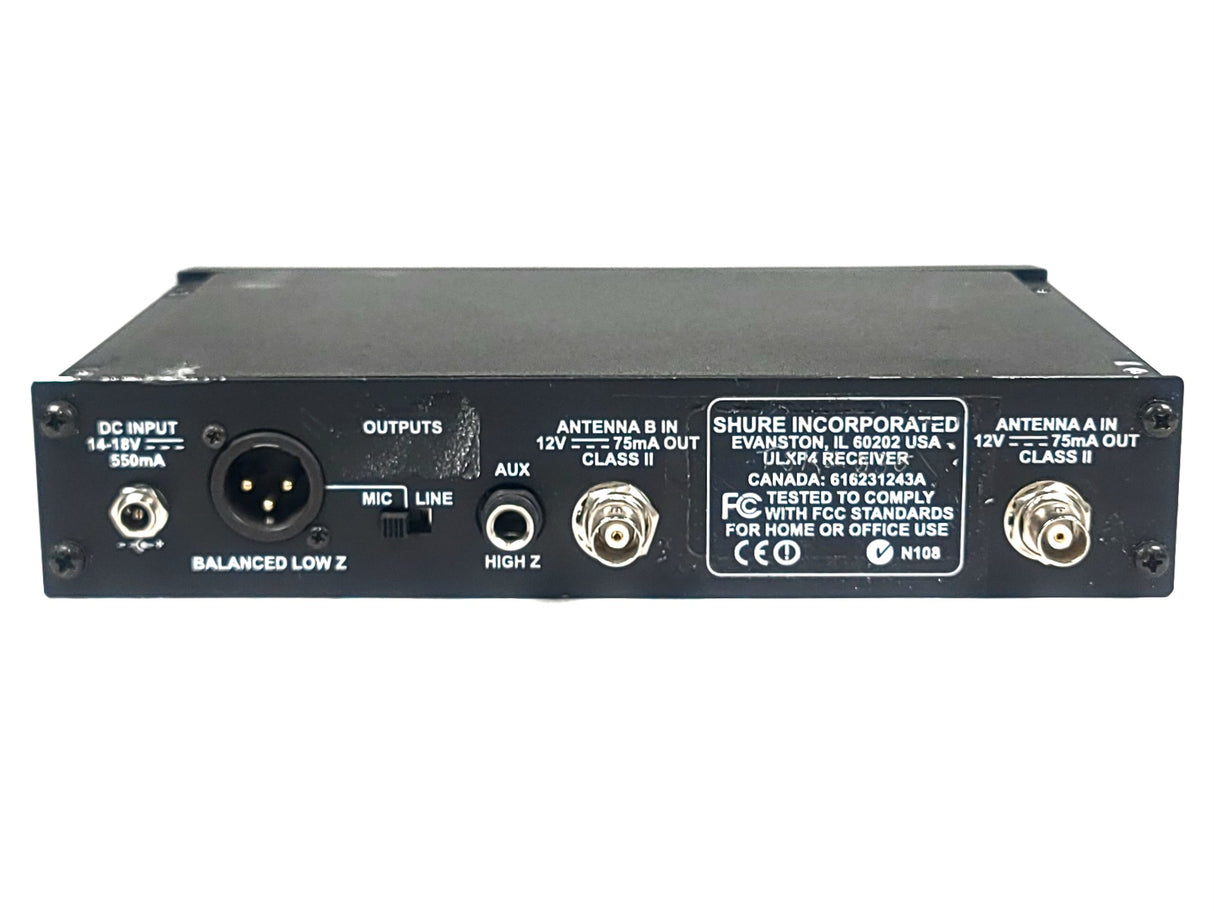 Shure ULXP4 Wireless Receiver (J1: 554-590 MHz)