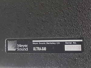 Meyer Sound ULTRA-X40 Wide Coverage Loudspeaker w/ MUB X-40 U-Bracket